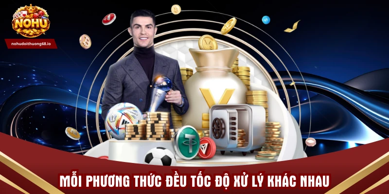  Mỗi phương thức đều tốc độ xử lý khác nhau