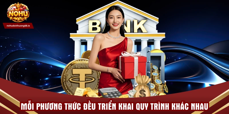 Mỗi phương thức đều triển khai quy trình khác nhau